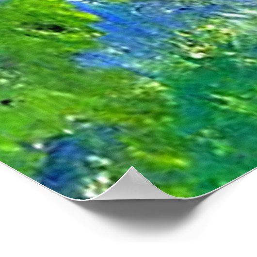 Cezanne - In de Bossen, beroemd schilderij Poster (Hoek)