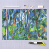Cezanne - In de bossen, beroemd schilderij Tissuepapier (Craft)