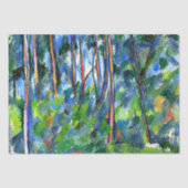 Cezanne - In de bossen, beroemd schilderij Tissuepapier (Voorkant)