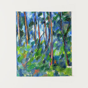 Cezanne - In de bossen, beroemd schilderij Wandkleed