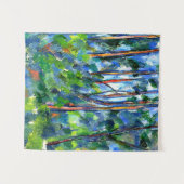 Cezanne - In de bossen, beroemd schilderij Wandkleed (Voorkant (horizontaal))