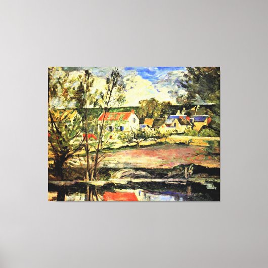 Cezanne - In de vallei van de Oise, schilderkunst Canvas Afdruk (Voorkant)