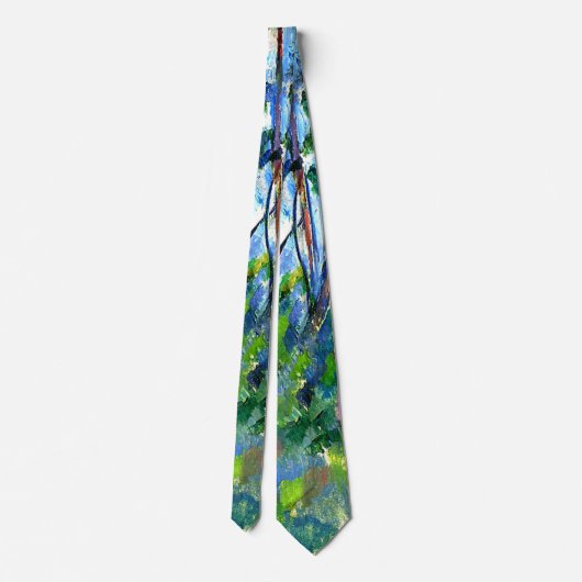 Cezanne - In het bos -1898 Stropdas (Achterkant)