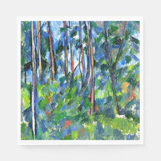 Cezanne - In het bos Servet (Voorkant)