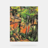 Cezanne - In the Park of Chateau Noir Acryl Bord (Voorkant)