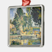 Cezanne - Jas de Bouffan, 1876, beroemd schilderij Metalen Ornament (Links)