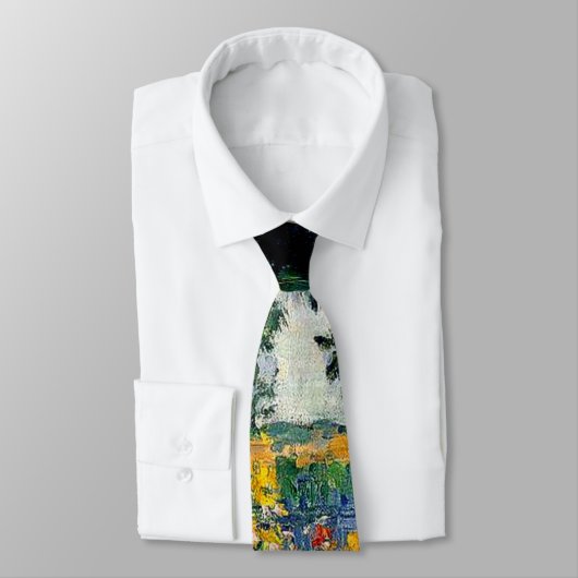 Cezanne - Jas de Bouffan, 1876, beroemd schilderij Stropdas (Gebonden)