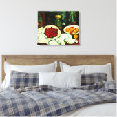 Cezanne - Kersen, Canvas Afdruk (Insitu (Slaapkamer))