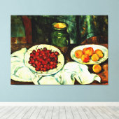 Cezanne - Kersen, Canvas Afdruk (Insitu (Houten vloer))