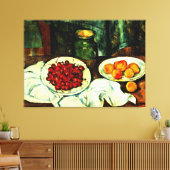 Cezanne - Kersen, Canvas Afdruk (Insitu (Woonkamer))