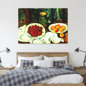 Cezanne - Kersen, Canvas Afdruk (Insitu (Slaapkamer))