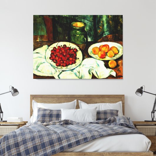Cezanne - Kersen, Canvas Afdruk (Insitu (Slaapkamer))