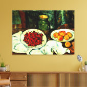Cezanne - Kersen, Canvas Afdruk (Insitu (Woonkamer))