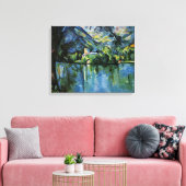 Cezanne - Lac d'Annecy Canvas Afdruk (Insitu (Woonkamer))