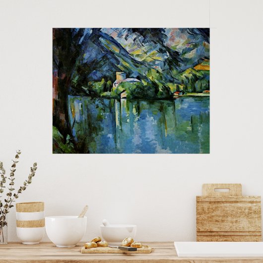 Cezanne - Lac d'Annecy Poster (Keuken)