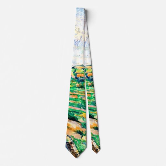 Cezanne - Land in Auvers-Sur-Oise Stropdas (Voorkant)