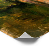 Cézanne - Landhuis langs de rivier Poster (Hoek)