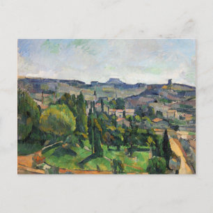 Cezanne - Landschap met Road en Bell Tower Briefkaart