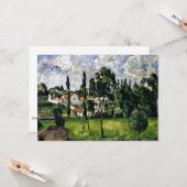 Cezanne - Landschap met waterlijn Kaart (Voorkant / Achterkant in situ)