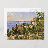 Cezanne - Landschap, studie naar de natuur, 1876 Briefkaart (Voorkant / Achterkant)