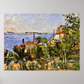 Cezanne - Landschap, studie naar de natuur, Poster (Voorkant)