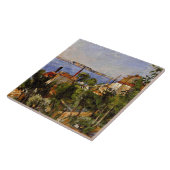 Cezanne - Landschap, studie naar de natuur Tegeltje (Zijkant)