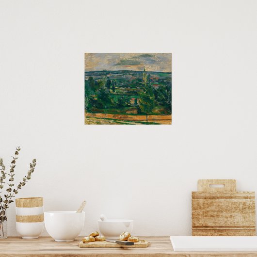 Cézanne - Landschap van de Jas de Bouffan Poster (Keuken)