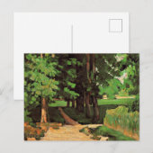 Cezanne - Lane of Chestnut Trees Briefkaart (Voorkant / Achterkant)
