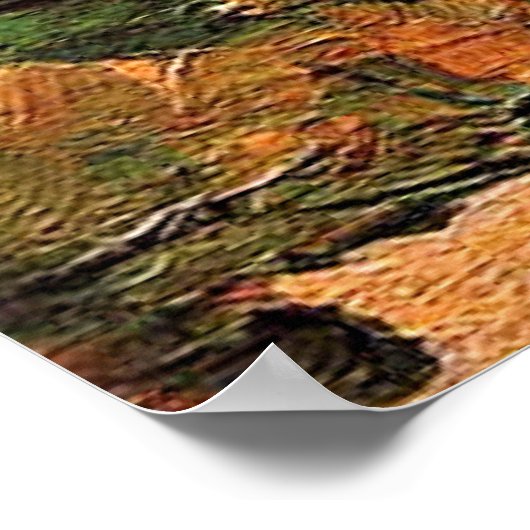 Cezanne - Lane of Chestnut Trees in Jas de Bouffan Poster (Hoek)