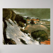 Cezanne - L'Estaque Melting Snow Poster (Voorkant)