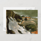 Cezanne - L'Estaque Smeltende Sneeuw Briefkaart (Voorkant / Achterkant)