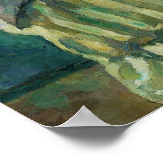 Cézanne - Madame Cézanne in een rode stoel Poster (Hoek)