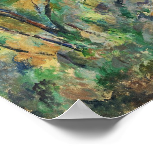 Cézanne - Maison Maria met een Uitzicht van Chatea Poster (Hoek)