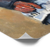 Cézanne - Man met zitplaats Poster (Hoek)