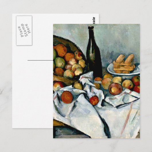 Cezanne - mandje appels briefkaart (Voorkant / Achterkant)