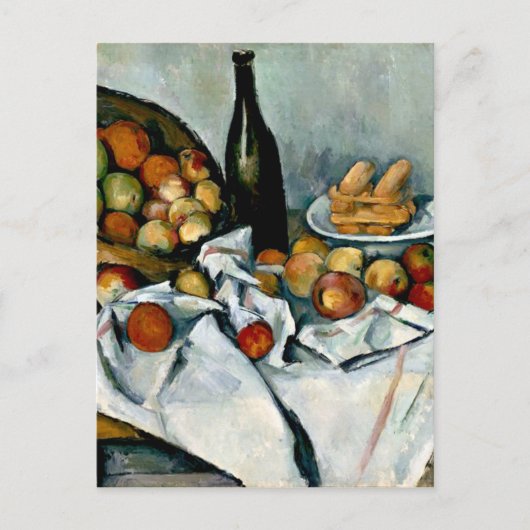 Cezanne - mandje appels briefkaart (Voorkant)