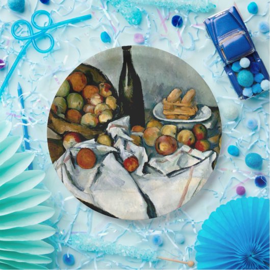 Cezanne - mandje appels papieren bordje (Feest)
