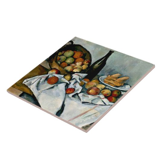 Cezanne - mandje appels tegeltje (Zijkant)