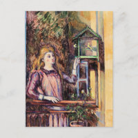 Cezanne - Meisje met vogelkooi