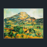 Cezanne Mont Sainte-Victoire Briefkaart<br><div class="desc">Cezanne Mont Sainte-Victoire briefkaart. Olieverf op canvas vanaf 1895. Paul Cezanne heeft Mont Saint-Victoire in Aix-en-Provence meermaals geschilderd gedurende zijn loopbaan. Deze renditie werd afgerond tegen het einde van het leven van de kunstenaar en legt de diepe liefde van Cezanne voor het Zuid-Franse landschap en zijn meesterlijke kleurgevoel vast. Een...</div>