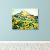 Cezanne Mont Sainte-Victoire Canvas Afdruk (Insitu (Houten vloer))