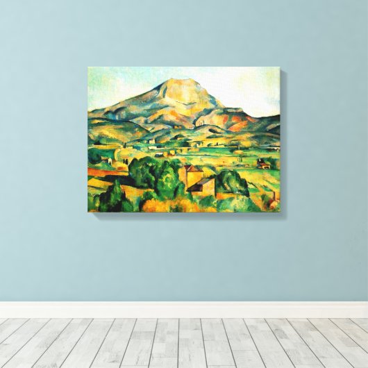 Cezanne Mont Sainte-Victoire Canvas Afdruk (Insitu (Houten vloer))
