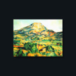 Cezanne Mont Sainte-Victoire Canvas Afdruk<br><div class="desc">Cezanne Mont Sainte-Victoire canvas wrap. Olieverf op doek uit 1895. Cezanne schilderde de Mont Saint-Victoire in Aix-en-Provence. Deze vertolking werd voltooid tegen het einde van het leven van de kunstenaar en legt Cezannes diepe liefde voor het Zuid-Franse landschap en zijn meesterlijke gevoel voor kleur vast. Een cadeau voor fans van...</div>