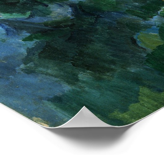 Cézanne - Mont Sainte-Victoire en Chateau Noir Poster (Hoek)