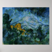 Cézanne - Mont Sainte-Victoire en Chateau Noir Poster (Voorkant)