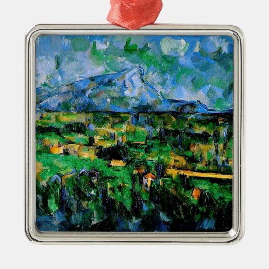 Cezanne - Mont Sainte Victoire Metalen Ornament (Voorkant)