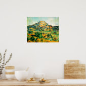Cezanne Mont Sainte-Victoire Poster (Keuken)