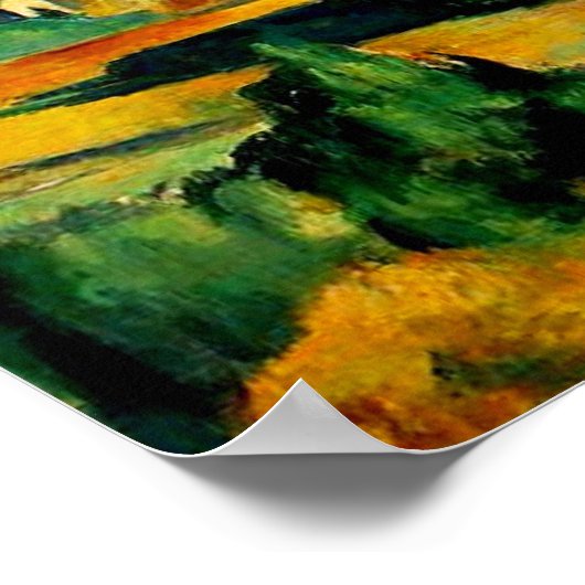 Cezanne Mont Sainte-Victoire Poster (Hoek)