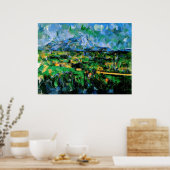 Cezanne - Mont Sainte Victoire Poster (Keuken)