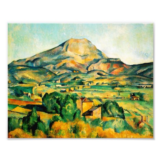 Cezanne Mont Sainte-Victoire Print Foto Afdruk (Voorkant)